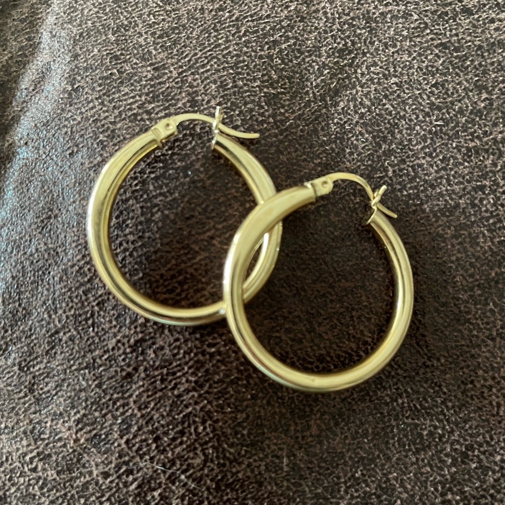 14K gold hoop earrings